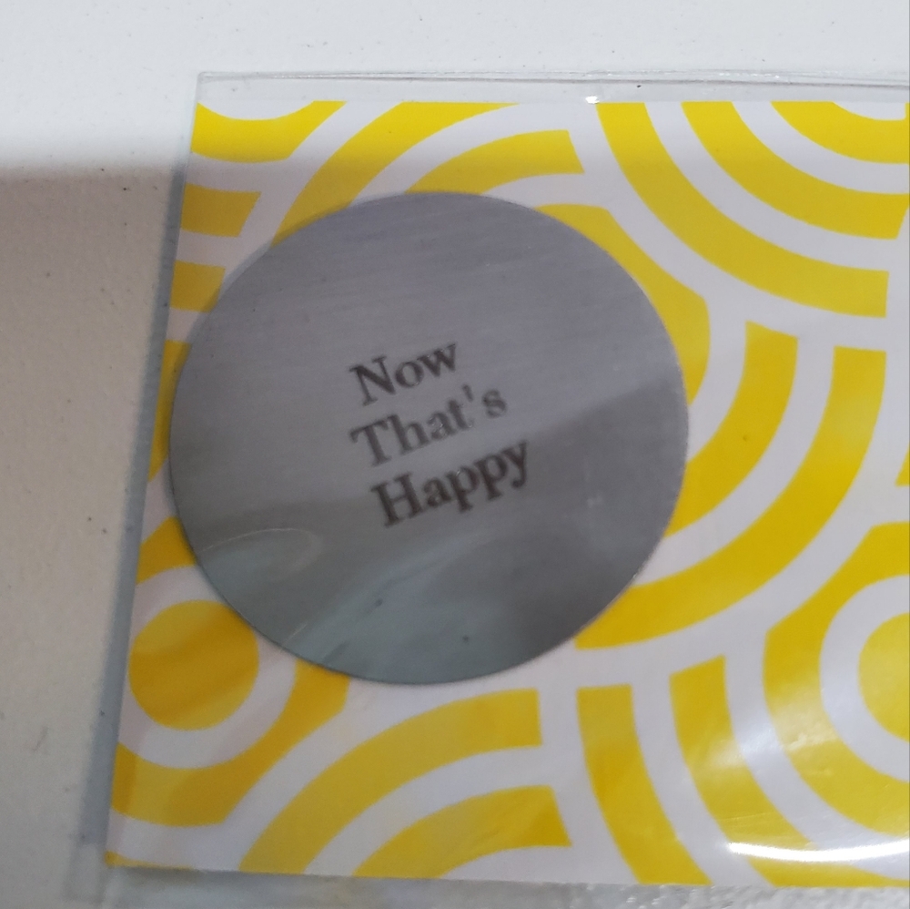 Origami Owl - "Now That's Happy" Engraved Charm Plate